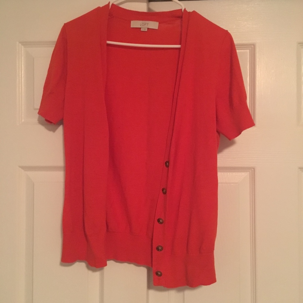 Short sleeve cardigan